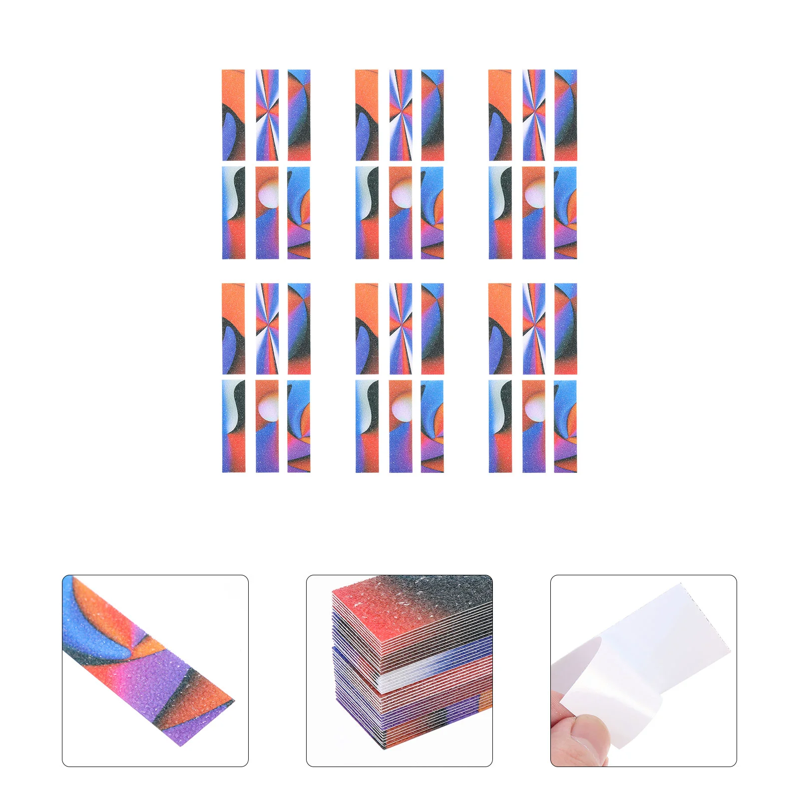 

36pcs Anti-stress Paper Strip Adhesive Sticker DIY Adhesive Stickers DIY Decal