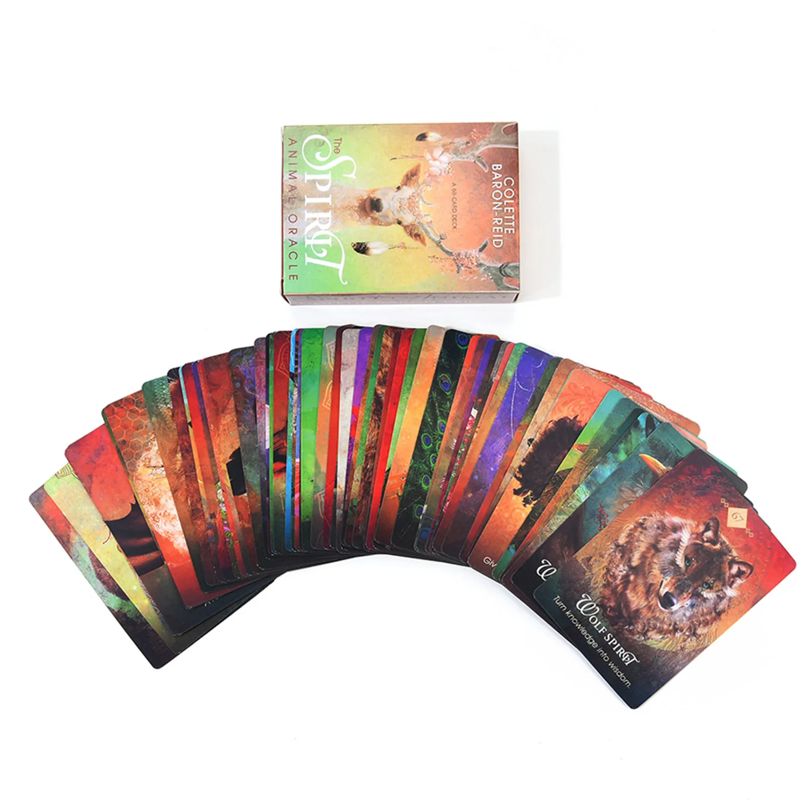 

New 68 The Spirit Animal Oracle Tarot Cards Deck Games Beginners Tarot Board Game Fate Cards For Family Party Fun Playing Games