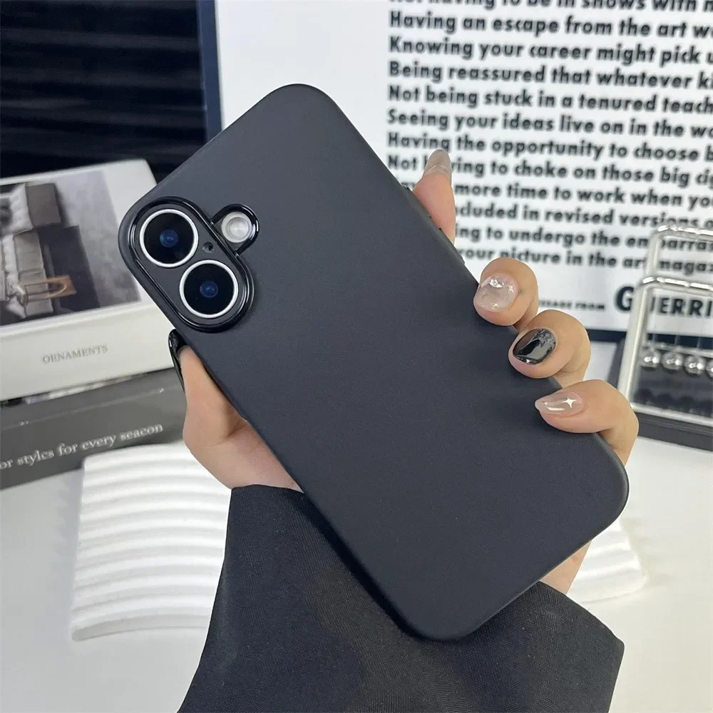 Матовый ультратонкий прозрачный матовый Силиконовый чехол из ТПУ для iPhone 16 15 Pro Max