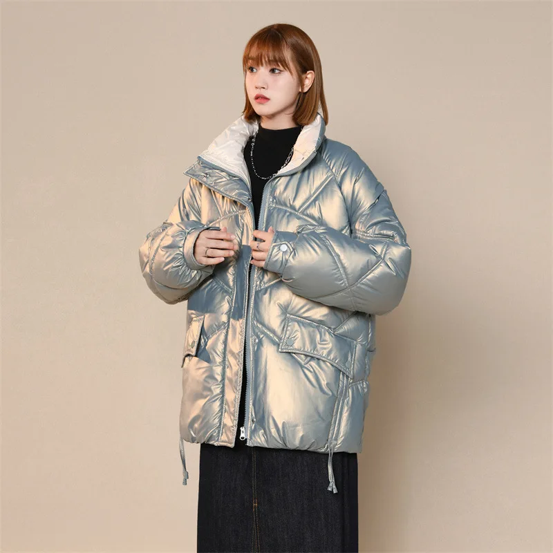 2022 New Cotton Coat for Women Autumn and Winter Thin and Fashionable Down Cotton Coat and Cotton Jacket Women