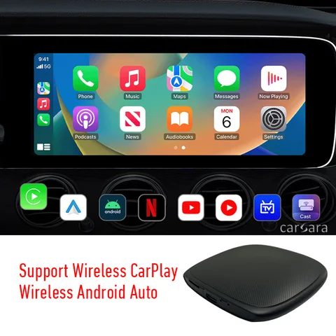 CarPlay Ai потоковая ТВ-приставка Android автомобильный адаптер Apple Car Play Беспроводной Android адаптер YouTube Netflix для автомобиля с OEM CarPlay