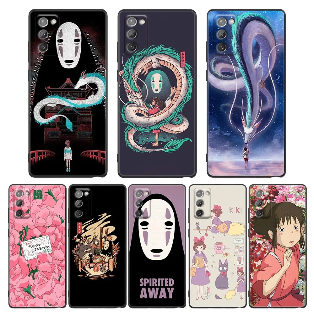 

Phone Case for Samsung Note 20 9 10 8 5G M11 M12 M30s M32 M21 M51 F41 F62 M11 Case Cover Cute Studio Ghibli Spirited Away Totoro