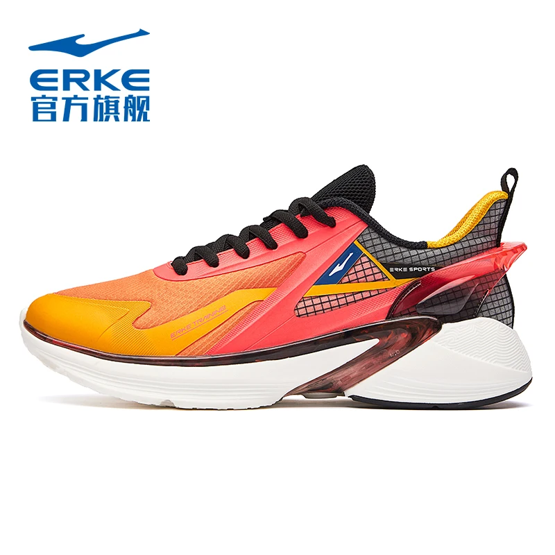 

Hongxing Erke Men's Leather Running Shoes Autumn and Winter New Technology Support Stable Running Shoes Sneakers