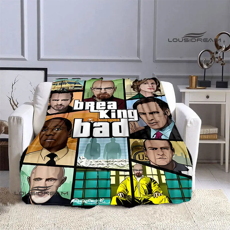 

Movie BREAKING BAD Printing blanket throw blanket blankets for beds picnic blanket Flange blanket birthday gift