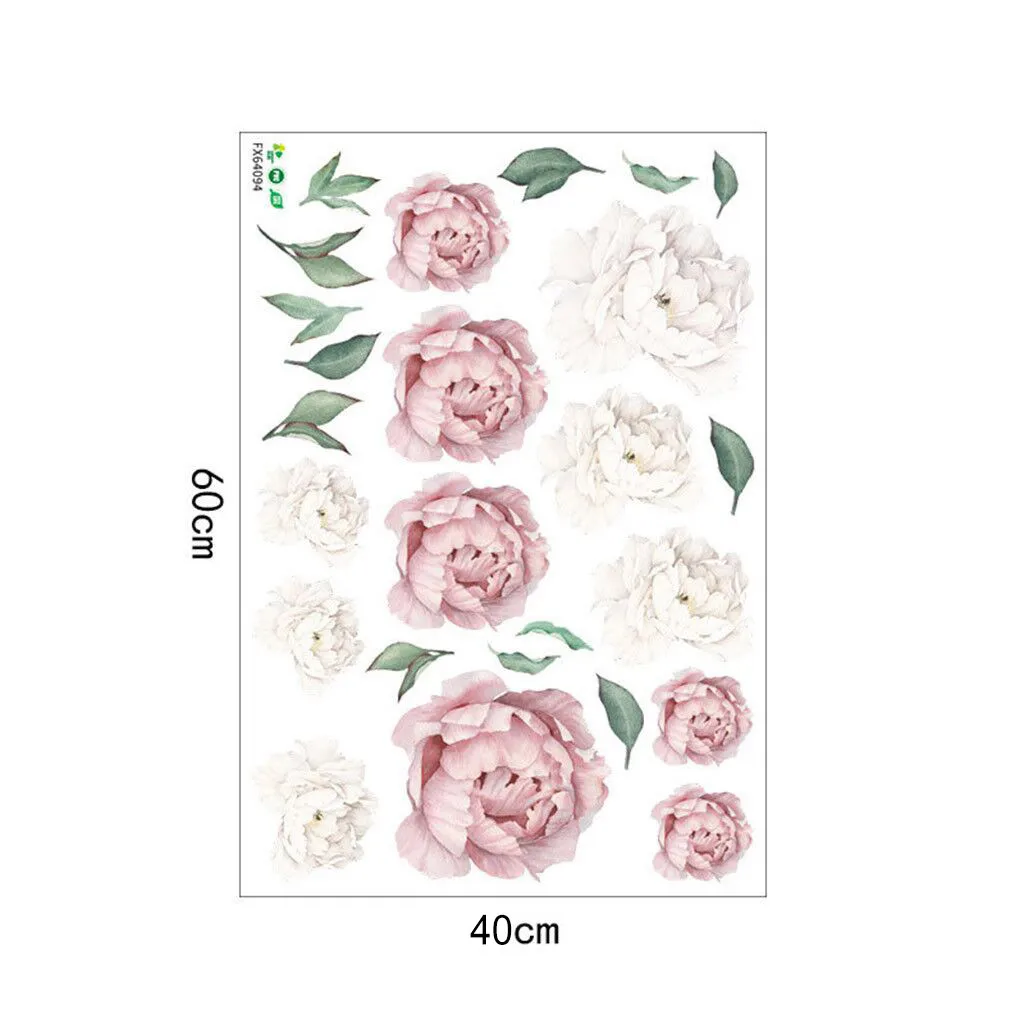 

Wall Decor 3d Stickers Flowers Sticker Peony Home Nursery Flowers Rose Decor Art Kids Girls Wall Decals Bedroom Decor Wall Women