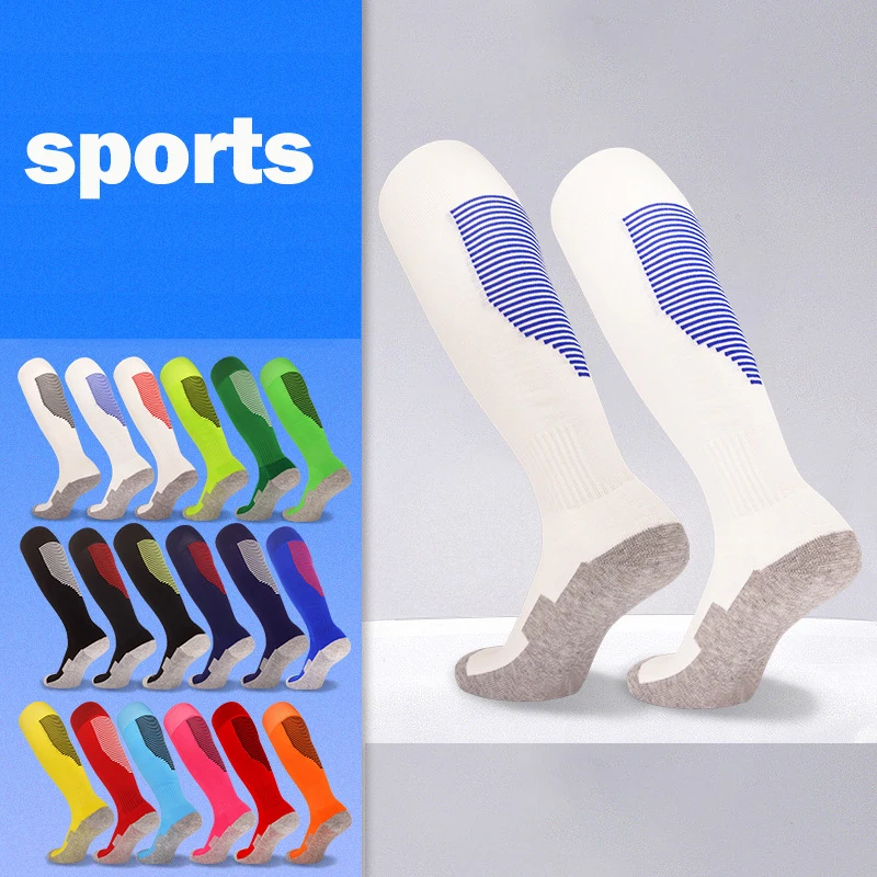 Long Soccer Socks men's non-slip Socks children's Training Thickened Towel Bottom non-slip Sports Socks Men Soccer Kid