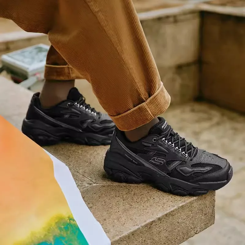 Мужские кроссовки Skecher новая летняя модная дышащая повседневная обувь легкая