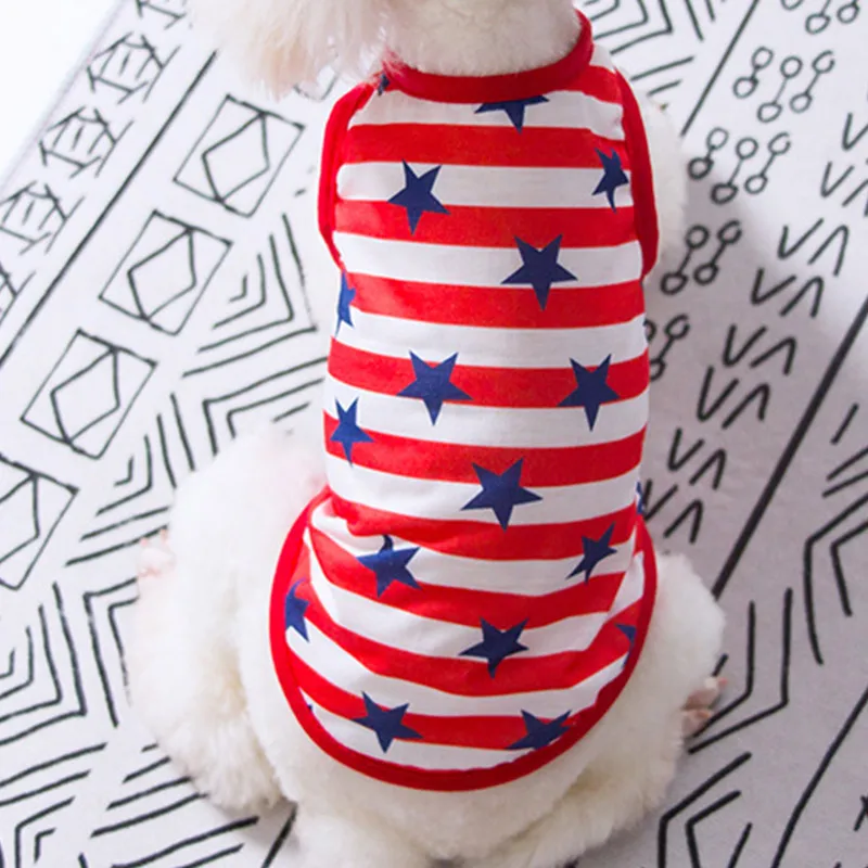 

Summer Cute Printed Dog Clothes Puppy T-Shirt For Dogs Breathable and Comfortable Vest Costume Cat Small Dog Cheap Pet Dog Cloth