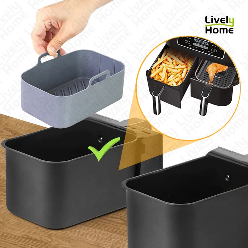 2 шт. силиконовые подносы для жарки корзины |