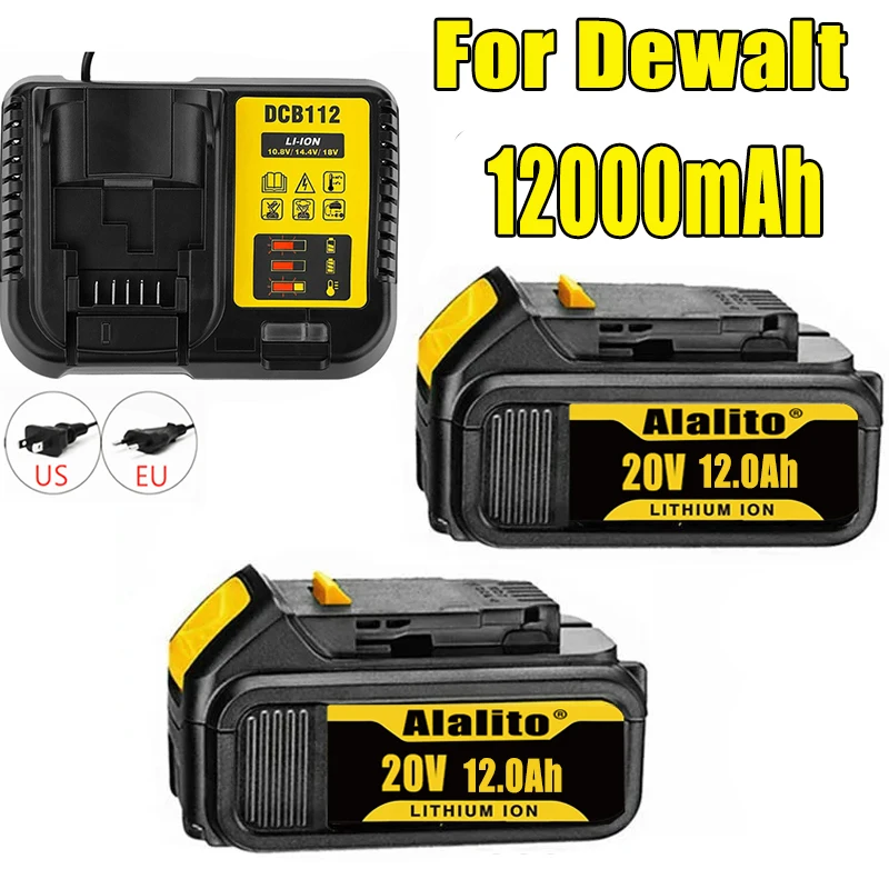 

Оригинальный литиевый сменный аккумулятор DCB200 20 в 12000 мАч для Dewalt 18 в DCB184 DCB200 DCB182 DCB180 DCB181 DCB182 DCB201 DCB206