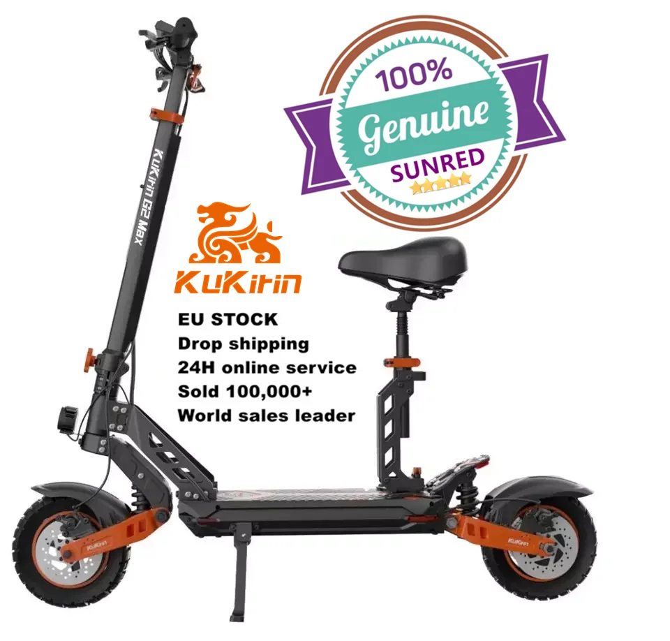 

KUKIRIN G2 MAX Electric Scooter 10*2.75 Inch Off-road Pneumatic Tires 1000W Brushless Motor 55Km/h Max Speed 48V 20Ah Battery