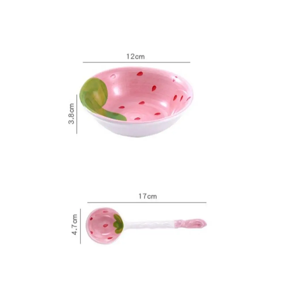 Детская милая искусственная ложка столовая посуда Большая керамическая для