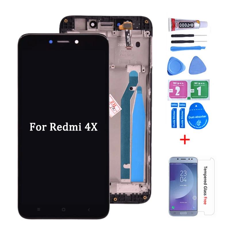 

For Xiaomi Redmi 4X LCD Display Touch Screen Digitizer Assembly Replacement For Xiaomi Redmi 4X 5.0 inch lcd with frame