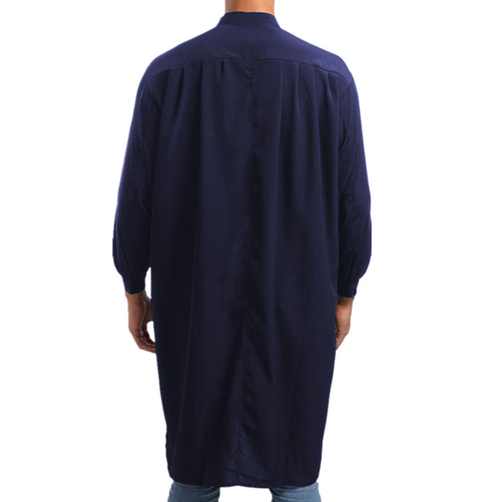 Thobe Jubba Kurta Men Abaya Dubai Islamic Shirts Top Long Sleeve Robe Saudi Arab Arabia Homme Kaftan Arabe Muslim Dress Clothing