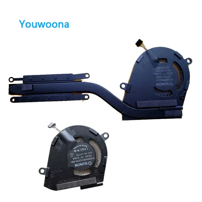 Новый оригинальный вентилятор охлаждения процессора ноутбука с радиатором для