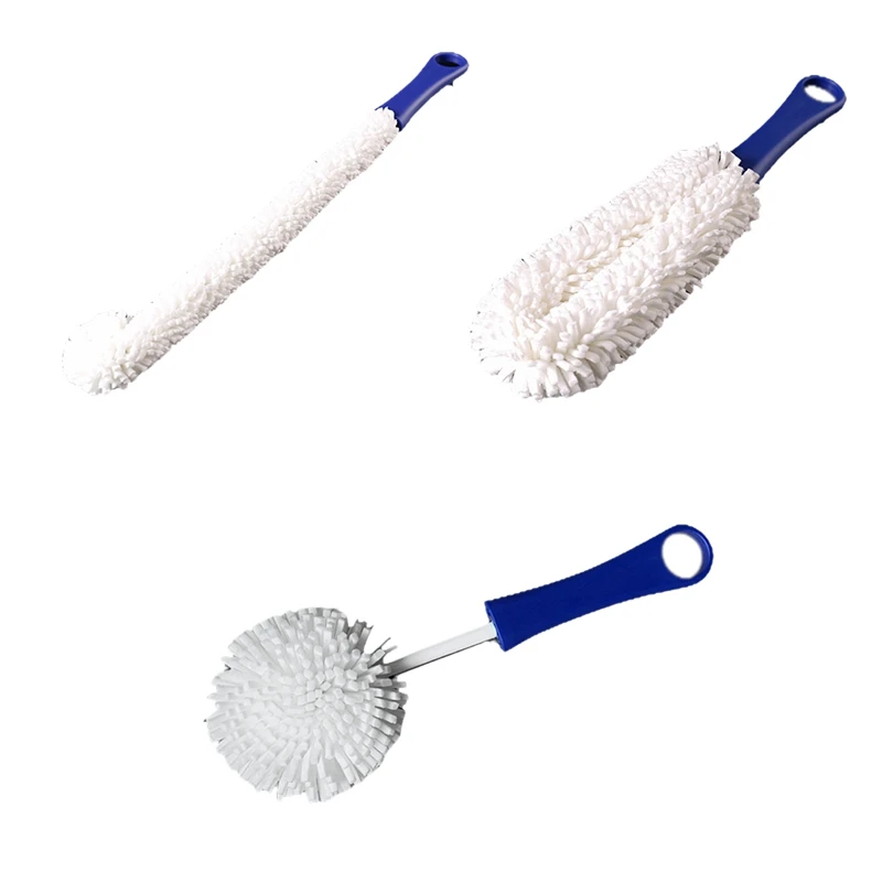 

3 Pieces Wine Decanter Cleaning Brush,Flexible Wine Glass Cleaner For Goblets/Champagne Flutes/Cups/Glasses