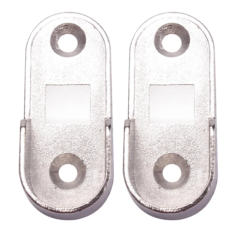 

6X овальная подвесная направляющая для гардероба, кронштейн для наконечников, опорная Серебристая пара