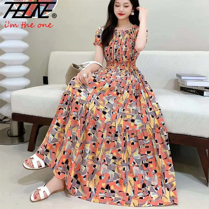 

Новинка, индийское платье THHONE, женская одежда, длинное винтажное пикантное корейское модное повседневное богемное Цветочное платье в стиле бохо, женское платье