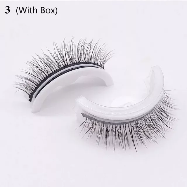 

NEW2023 Self-Adhesive False Eyelashes Natural Multiple reversible glue-free self-adhesive pairs of false eyelashes Dropshipping