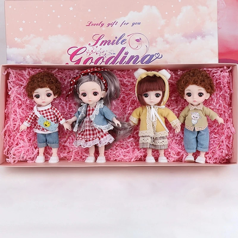 

16 см BJD куклы 13 подвижных шарнирных игрушек для девочек и мальчиков с подарочной коробкой модные милые игрушки для макияжа BJD Beauty Doll для пода...