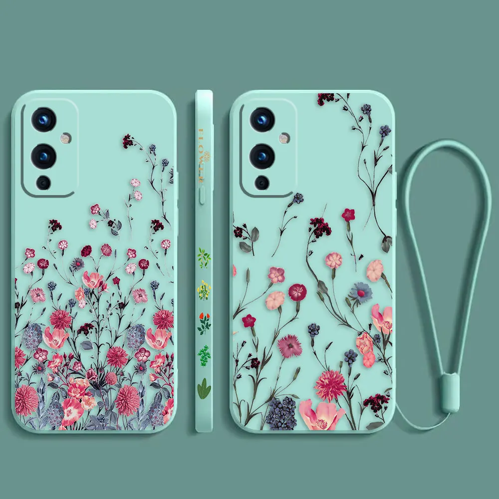 

Vintage Leaves Flower Flowers And Plants Phone Case For Oneplus 11 10 10T 9 9R 8 8T 7 Ace Pro Nord 2 2T CE CE2 Lite 5G Cover