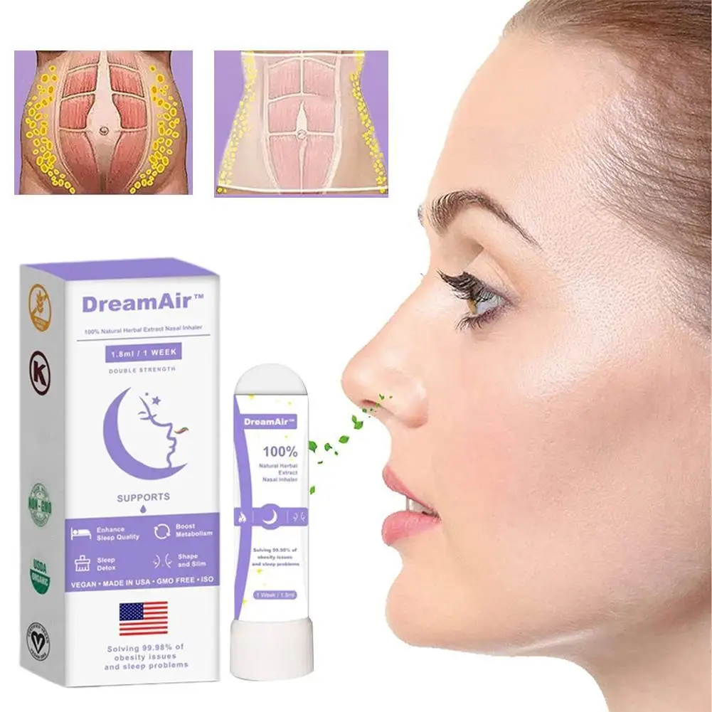 

Herbal Nasal Inhaler Oil Branching Breezy Motion Sickness Asthma Detox Spray Stick Nasal Inhaler Liver Support Body