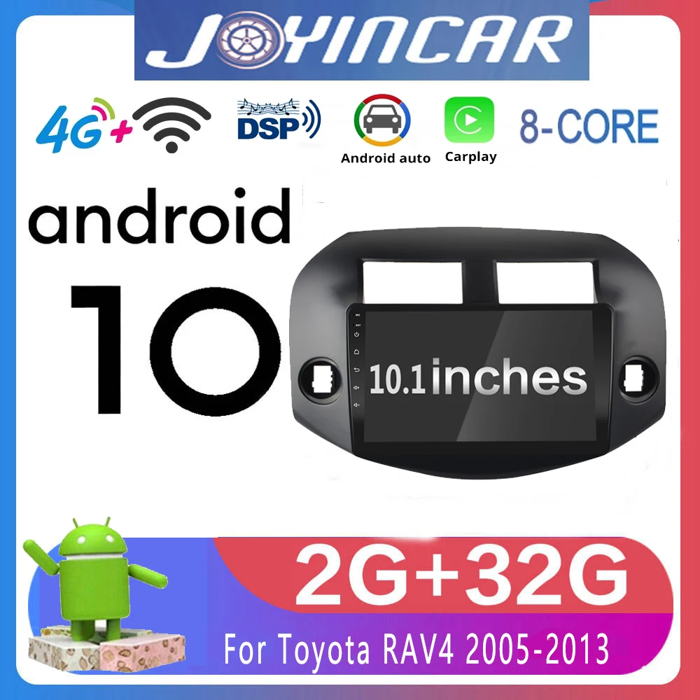 

4G RDS DSP для Toyota RAV4 3 XA30 2005 - 2013 Автомагнитола мультимедийный видеоплеер навигатор GPS Android carplay No 2din 2 din