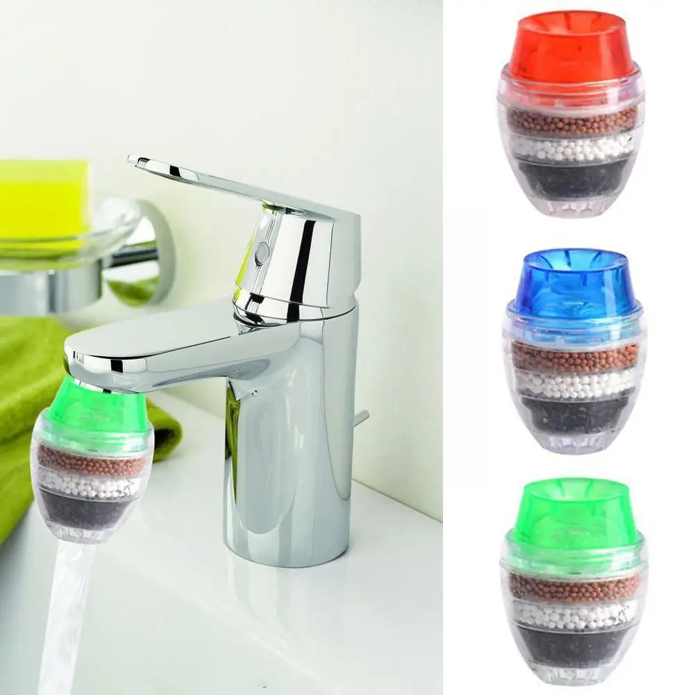 

Kitchen Faucet Tap Water Purifier For Household 5 Layers Water Purifier Filter Activated Carbon Filtration Mini Faucet Puri L1z3