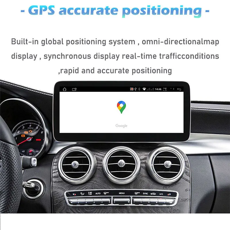 12 3-дюймовый для Mercedes Benz GLML W166 X166 GL350 GL63 Android 14 IPS-экран 64G/128G Автомобильный