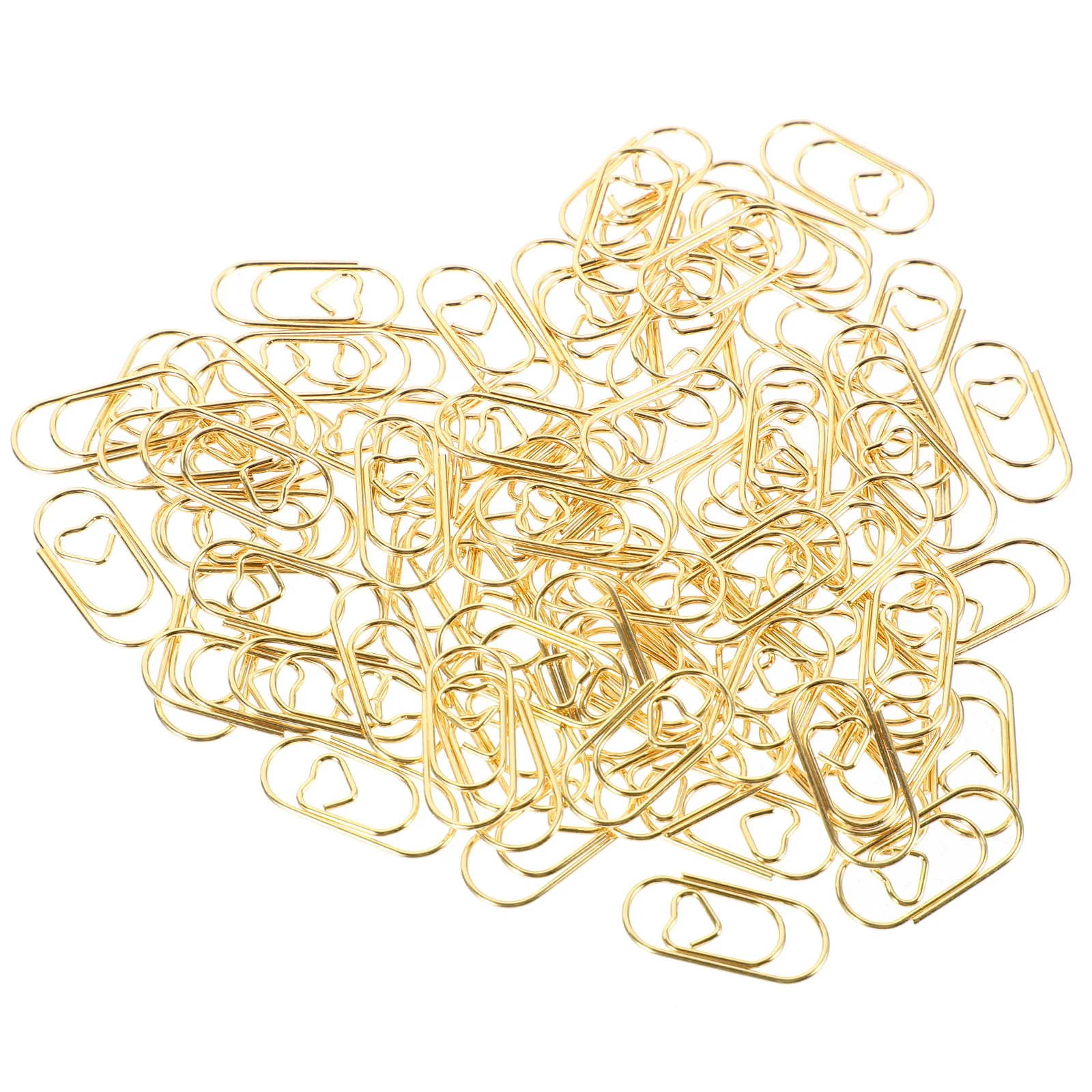 

100 Pcs Decorative Clip Metal Clips Small Office Document Exquisite File Delicate Knitting