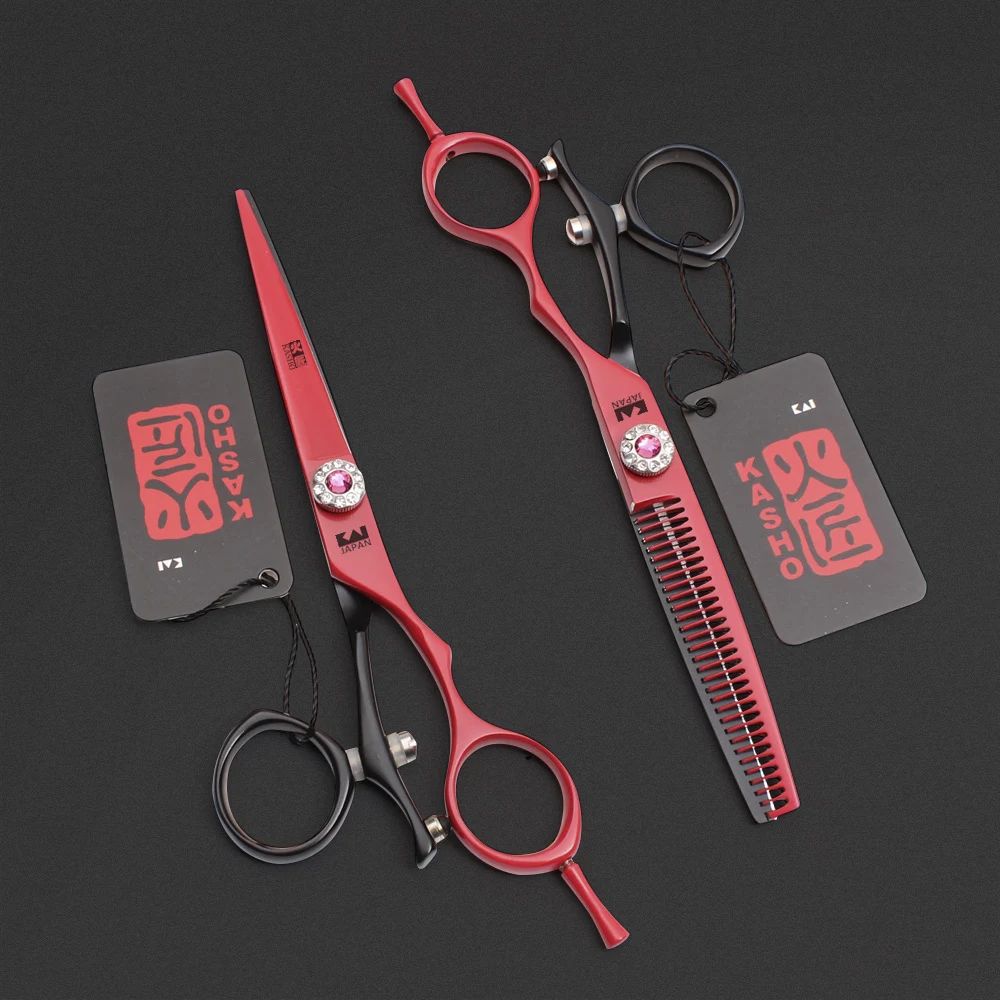 

Professional Japan 440c Steel Barber 6 Inch Scissors Hairdressing Cutting Tools Thinning Shears For Hairdressers