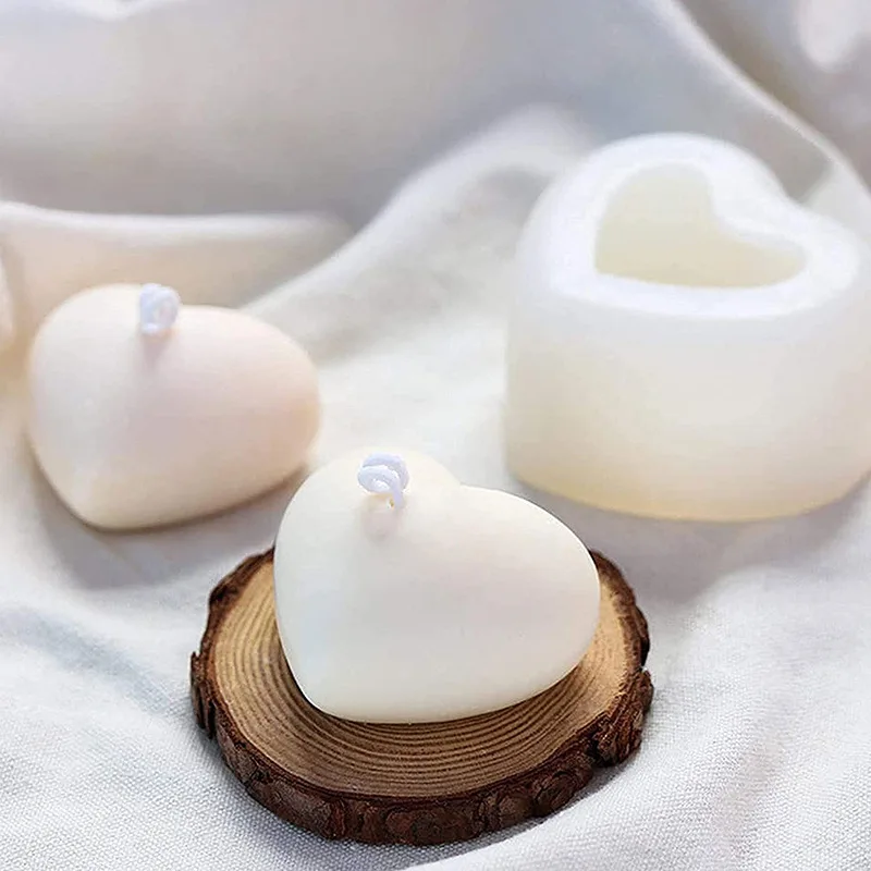 

Love Heart Shaped Cake Silicone Mold DIY Homemade Fondant Chocolate Mousse Baking Making Mould Soap Aromatherapy Candle Molds
