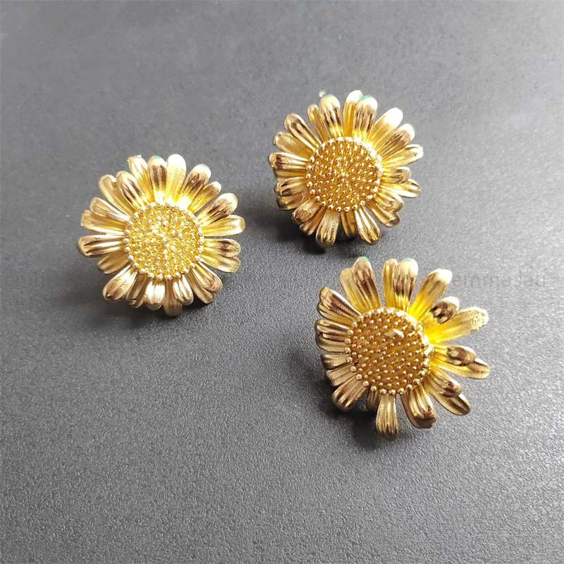 Золотая Ручка для мебели ручка ящика Твердые Латунные круглые ручки в форме