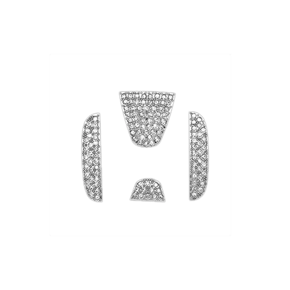 Автомобильная наклейка на руль с логотипом стразы декоративная автомобильные