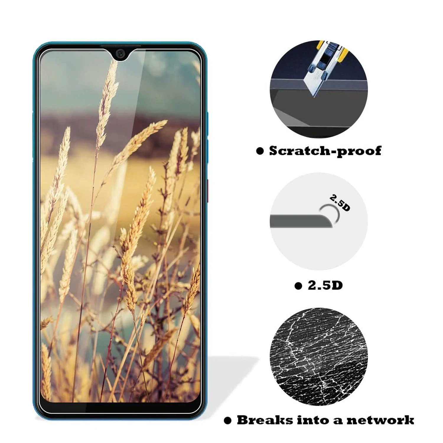 2/4Pcs Screen Protector Glass For Cubot P60 Tempered Glass Film