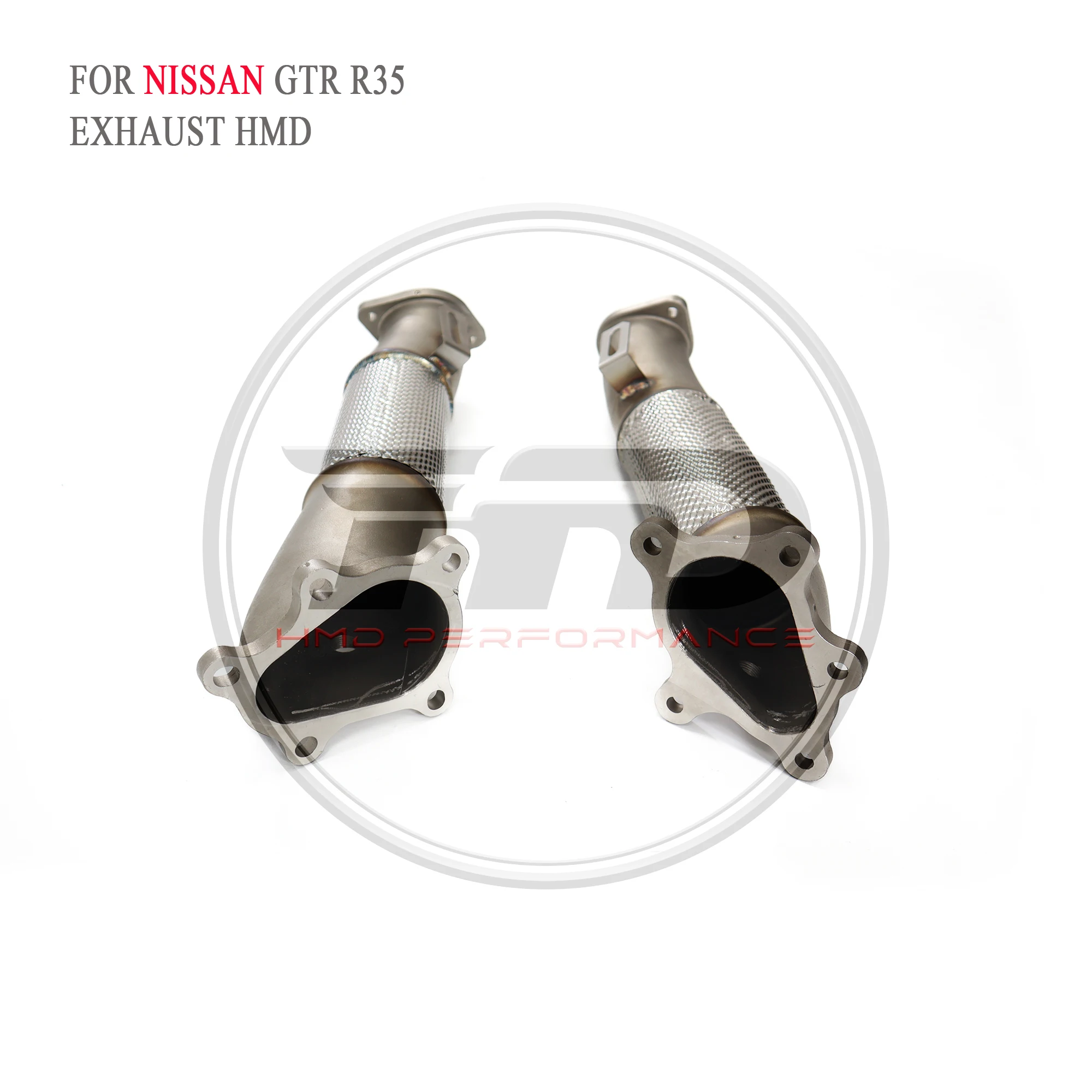 

HMD stainless steel exhaust system is suitable raindrop insulation of Nissan gtrG35 auto parts with extended caliber downpipe