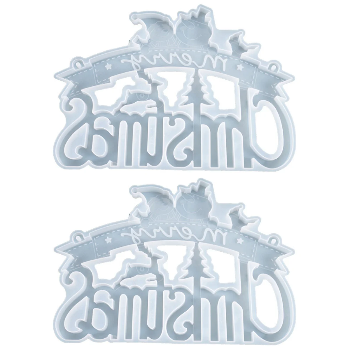 

Mold Christmas Silicone Epoxy Resin Molds Hanging Tags Ornaments Pendant Door Signmerry Reindeer