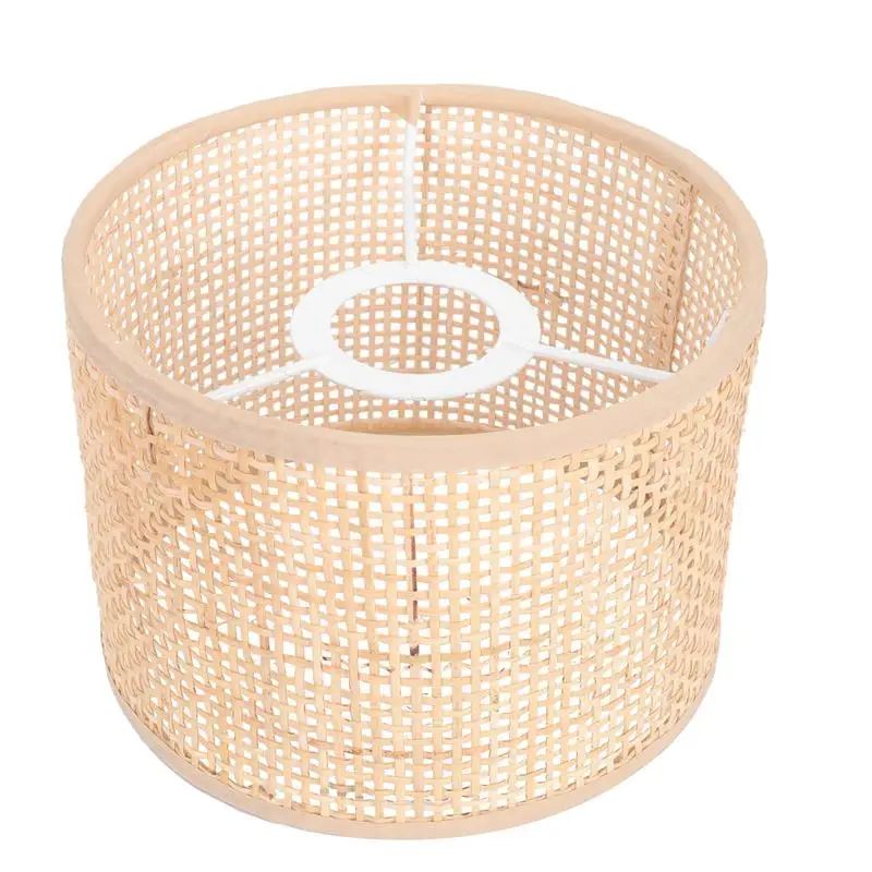 

Shade Light Lamp Woven Rattan Cover Ceiling Hanging Wicker Chandelier Fixture Lantern Pendant Lampshade Shades Rustic Retro