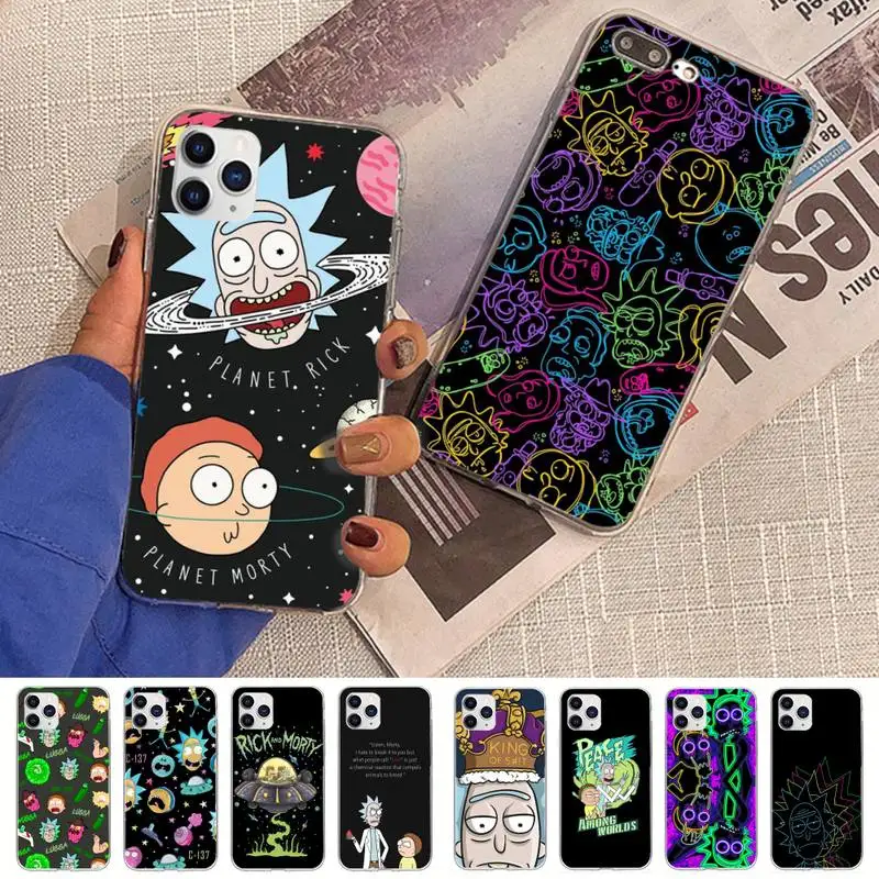 

Anime Ricks And Boys Phone Case for iPhone 11 12 13 Mini Pro Max 8 7 6 6S Plus X 5 SE 2020 XR XS Case shell