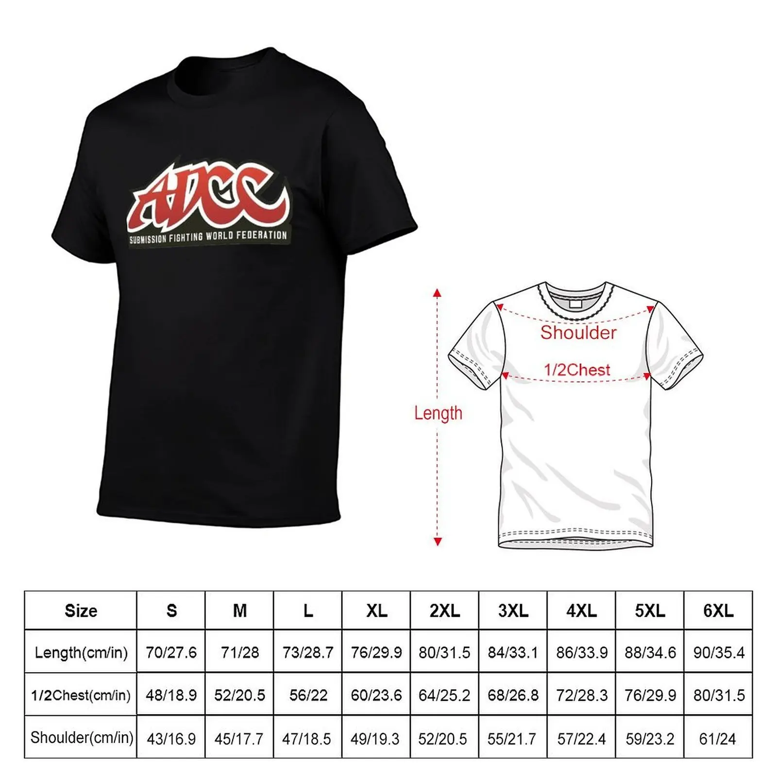 Футболка ADCC Submission Fighting World Federation, легкая, для тренировок в зале (art.: 3920dbdda1df2) - 3920dbdda1df2