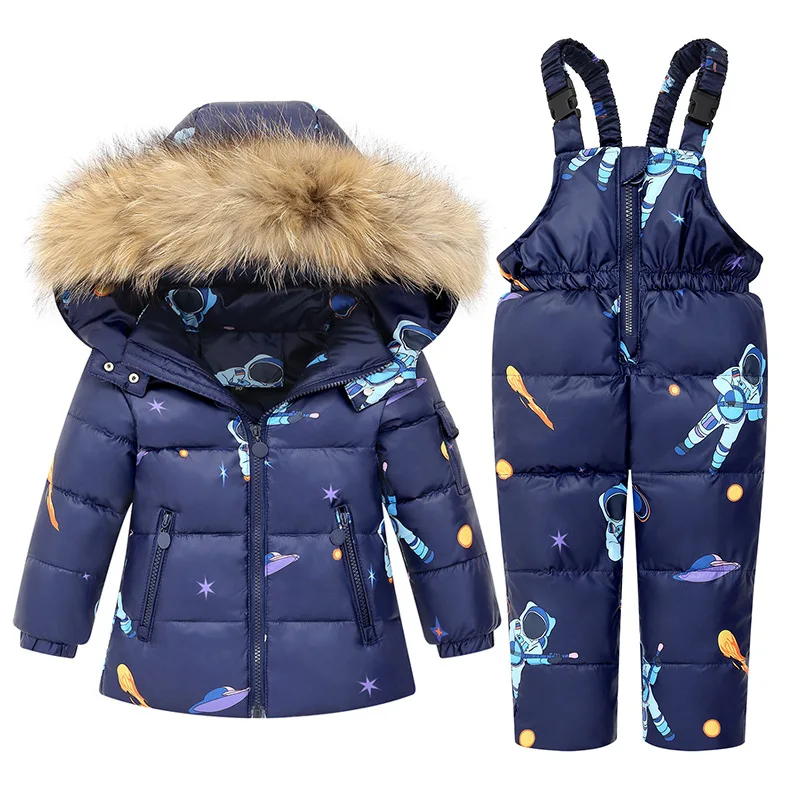 Children's down jacket suit boys and girls baby infants 1-6 years old baby ski suit suit new children's clothing