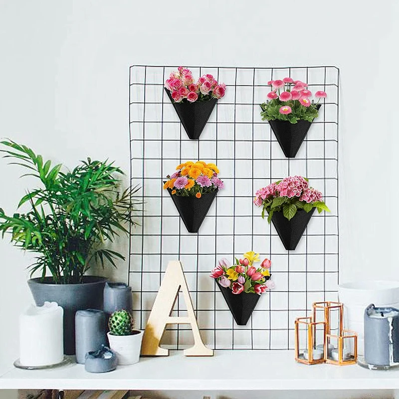 Акция! 5 упаковок подвесных сумок для растений трехугольные нетканые сумочки