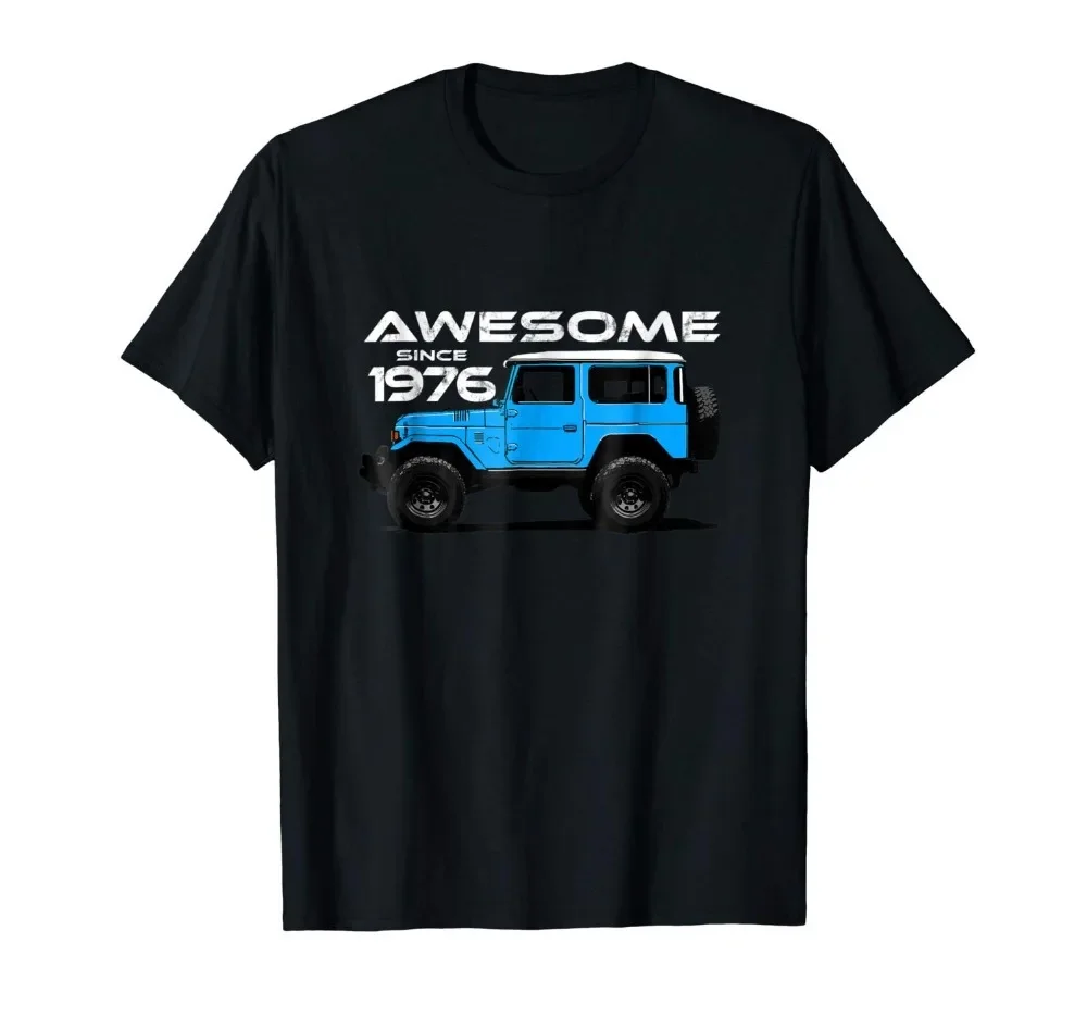 Футболка Fj40 Awesome Since 1976 Off Road Truck Man's Op Neck Designer для взрослых, повседневная, приталенная, с круглым вырезом горловины (art.: 3920db8a970b4) - 3920db8a970b4