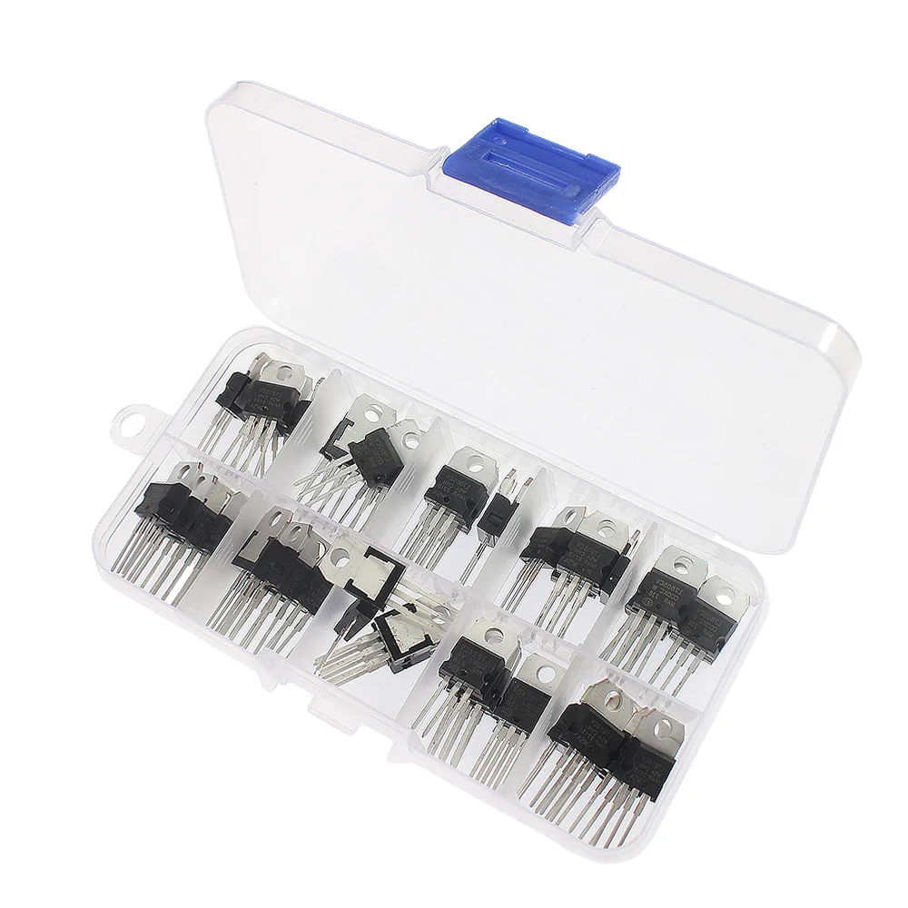 

LM317T L7805CV L7806CV L7808CV L7809CV L7810CV L7812CV L7815CV L7818CV L7824CV Voltage Regulator IC electronic kit TO220 Package