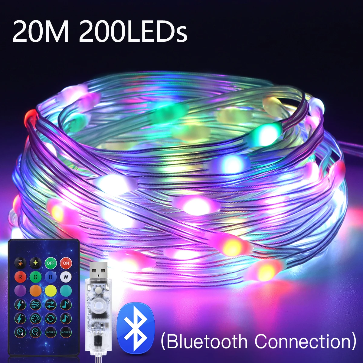 

Bluetooth RGB Гирлянда Guillermo