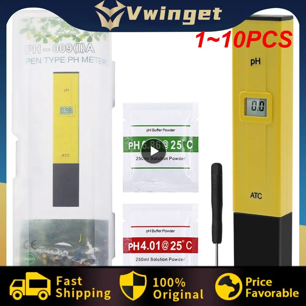 

Цифровой PH тестер, измеритель кислотности воды в бассейне, 0-14PH, 1-10 шт.