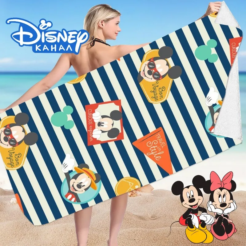 Пляжное полотенце из микрофибры с изображением Микки Мауса