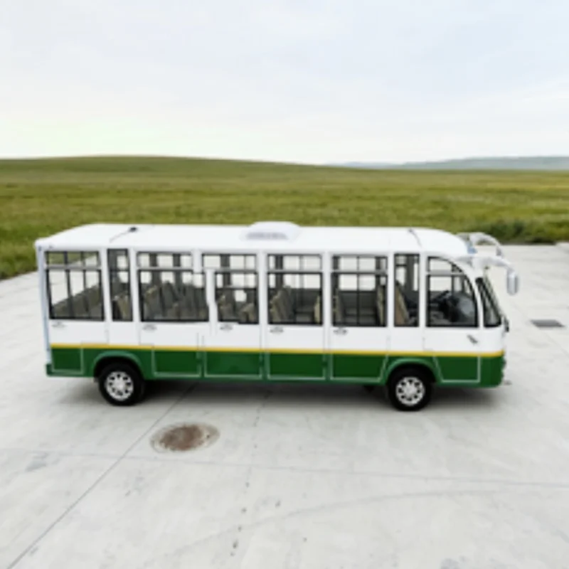 Фото Электрический экскурсионный автобус от китайского поставщика, на литиевых батареях, для живописных мест, оптовая продажа, закрытый экскурсионный автобус для живописных мест №2