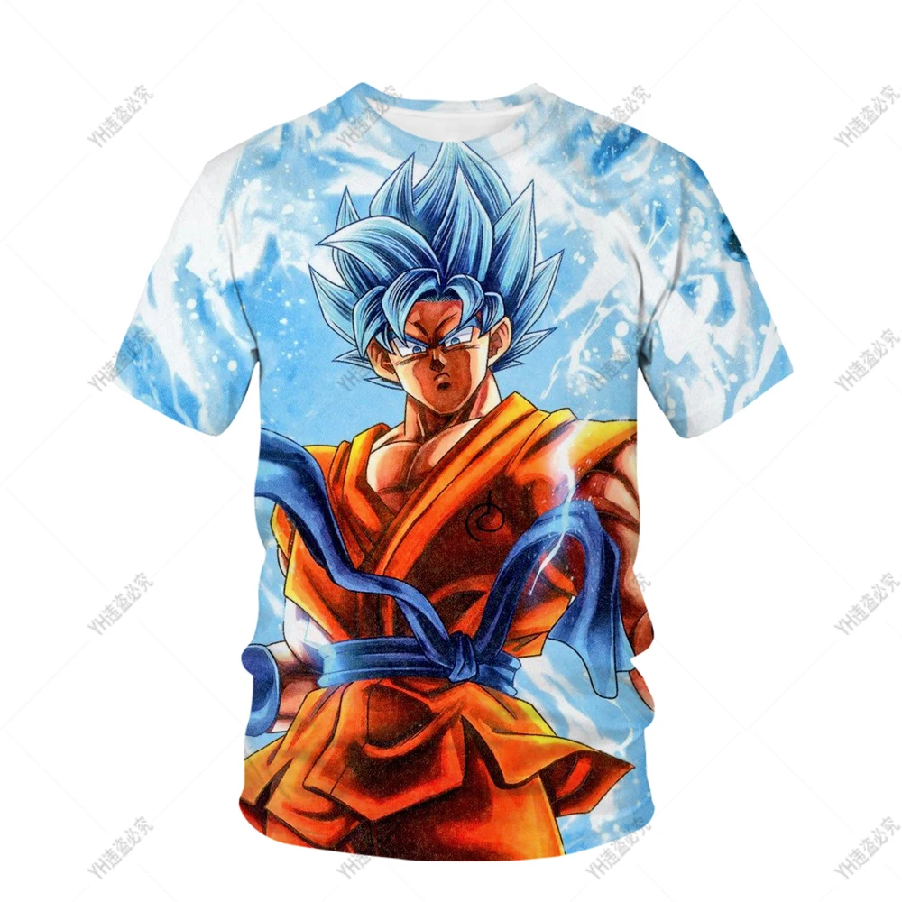 Футболка Goku Vegeta рубашка Dragon Ball Z детская одежда для маленьких мальчиков аниме Gohan