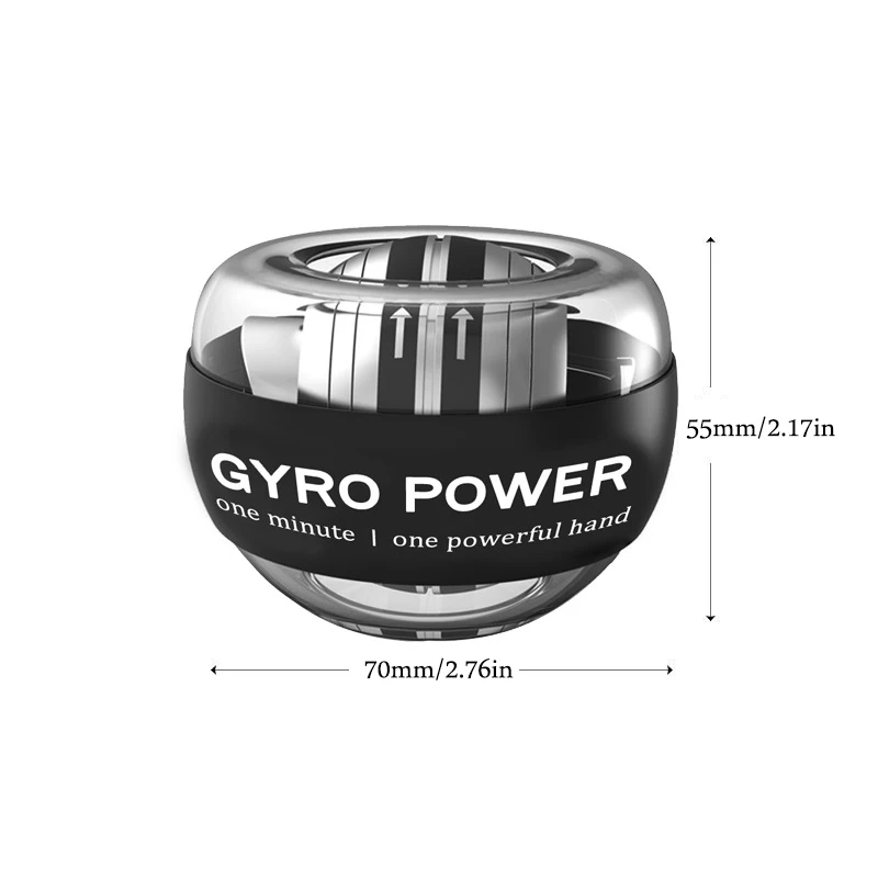1PC Gyroscopic Powerball Autostart Gyro Power Wrist Ball With Counter Arm Hand Muscle Strength Trainer Fitness Equipment - купить по